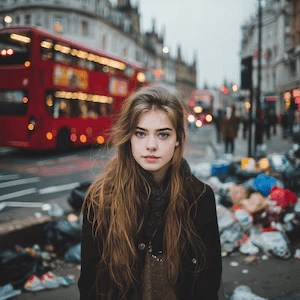 AI cleanup preset preview before resizing a social photo