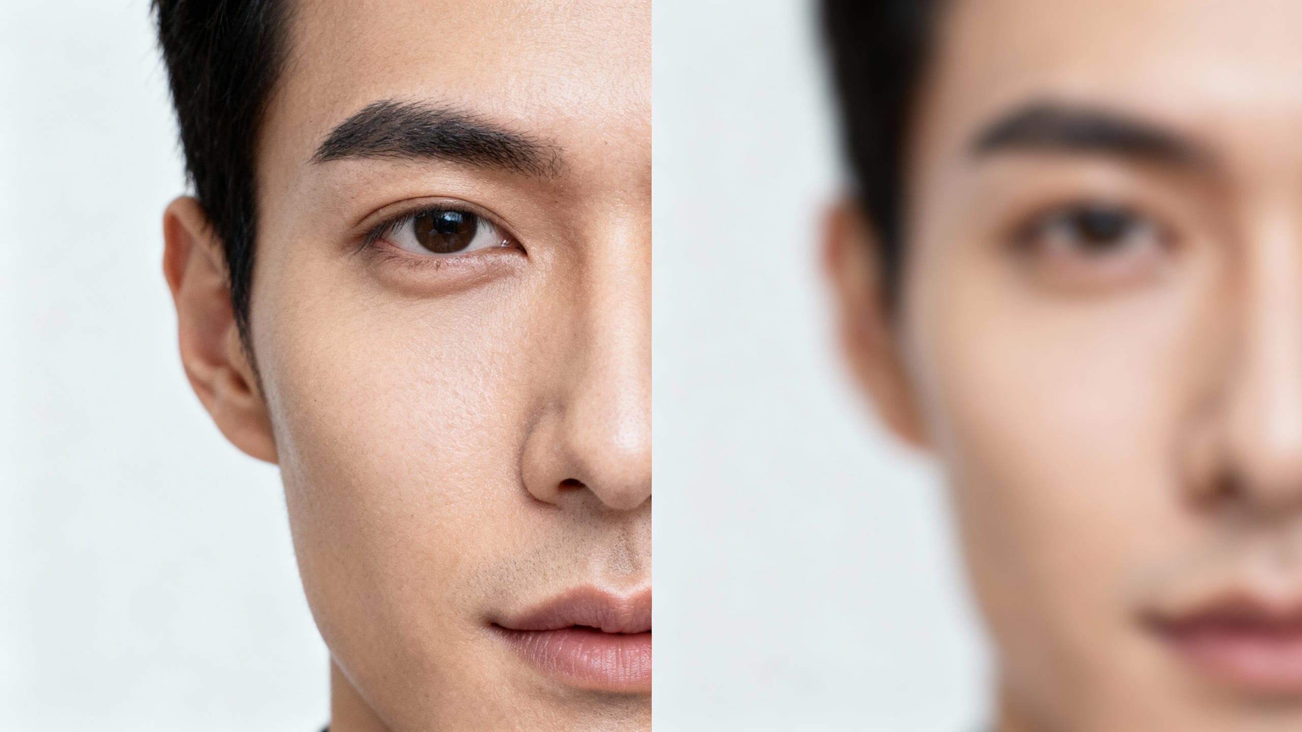 clear product shot next to blurry product shot