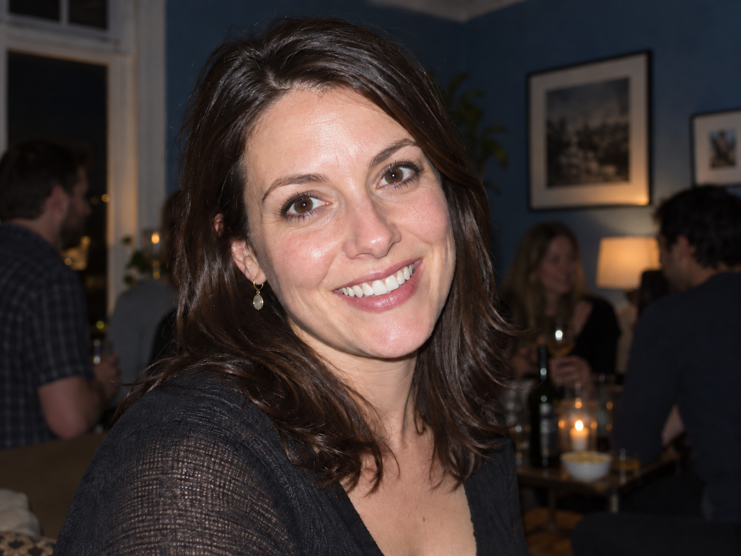 Illustrative version of the same portrait with dark pupils and retained catchlights