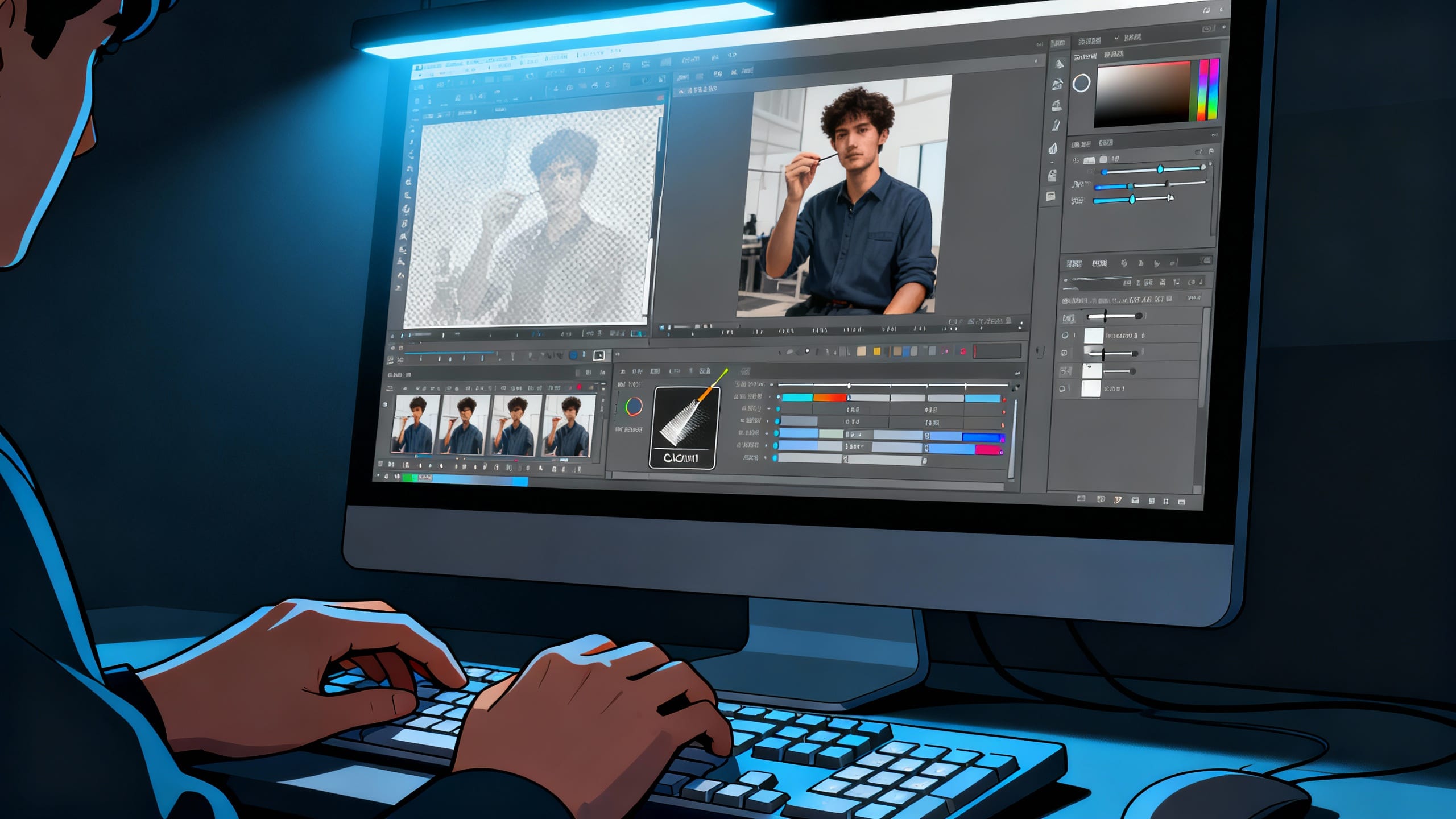 screenshot of tedious photo editing