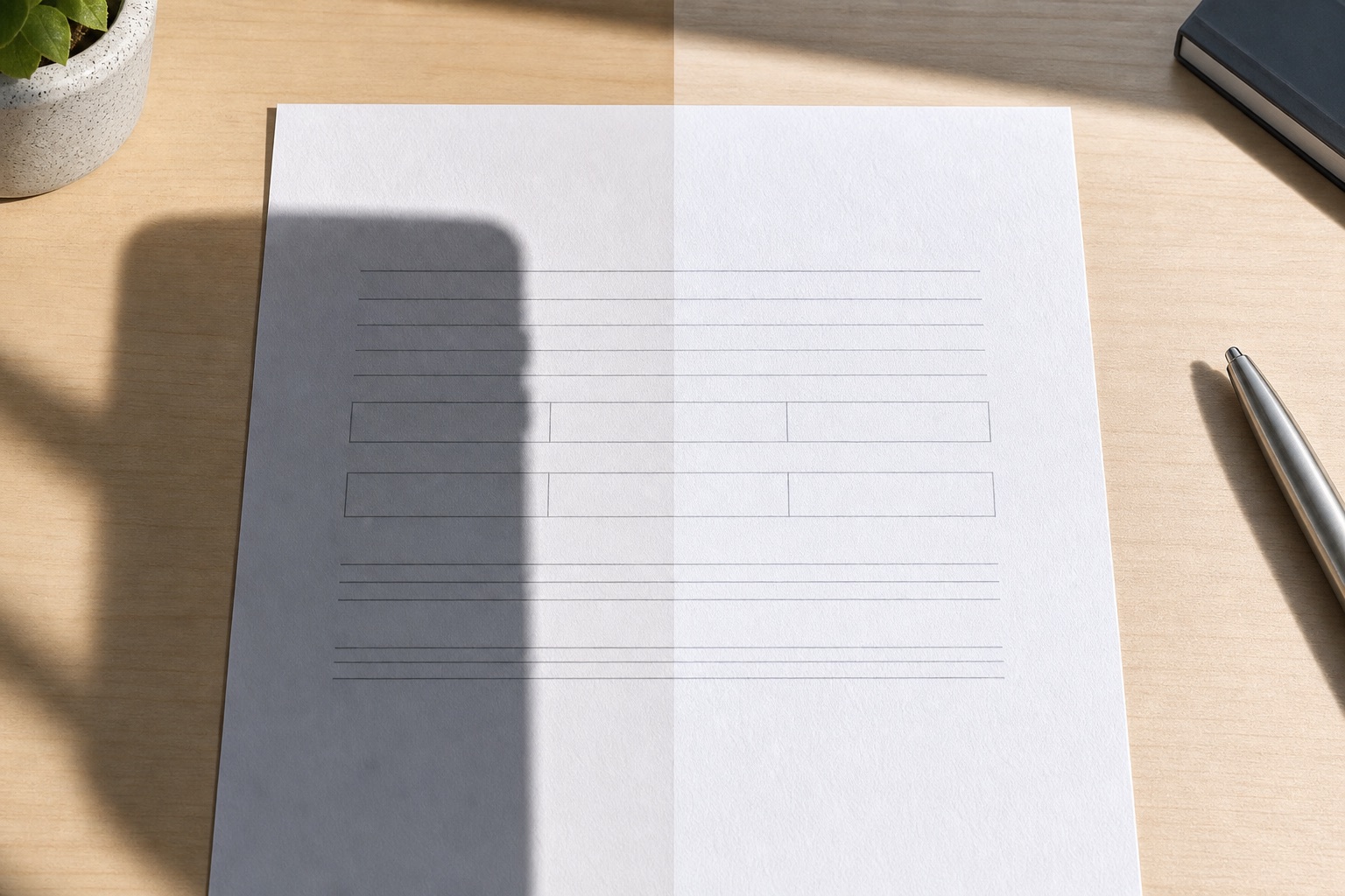 Remove a Phone Shadow From a Document Photo Cleanly