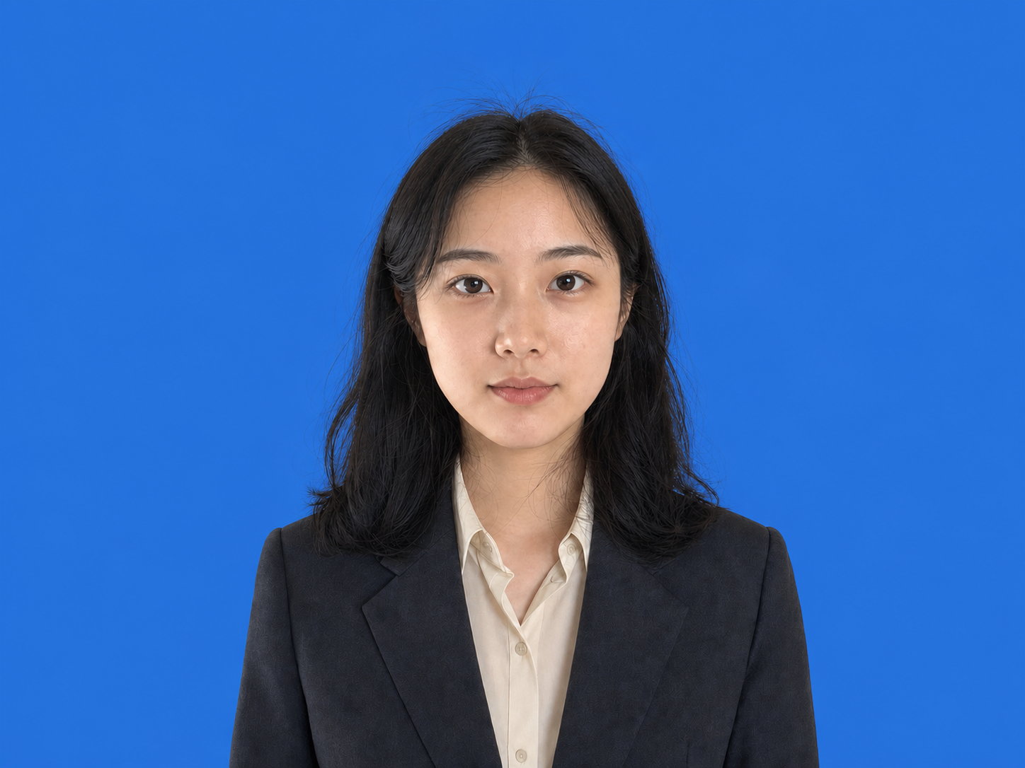 証明写真を作成・調整, 編集後