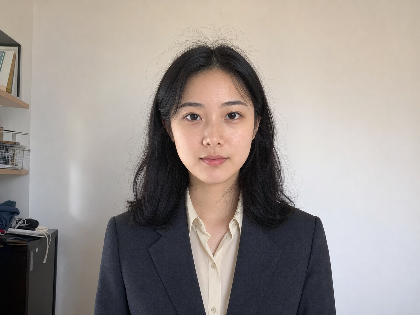 証明写真を作成・調整, 編集前