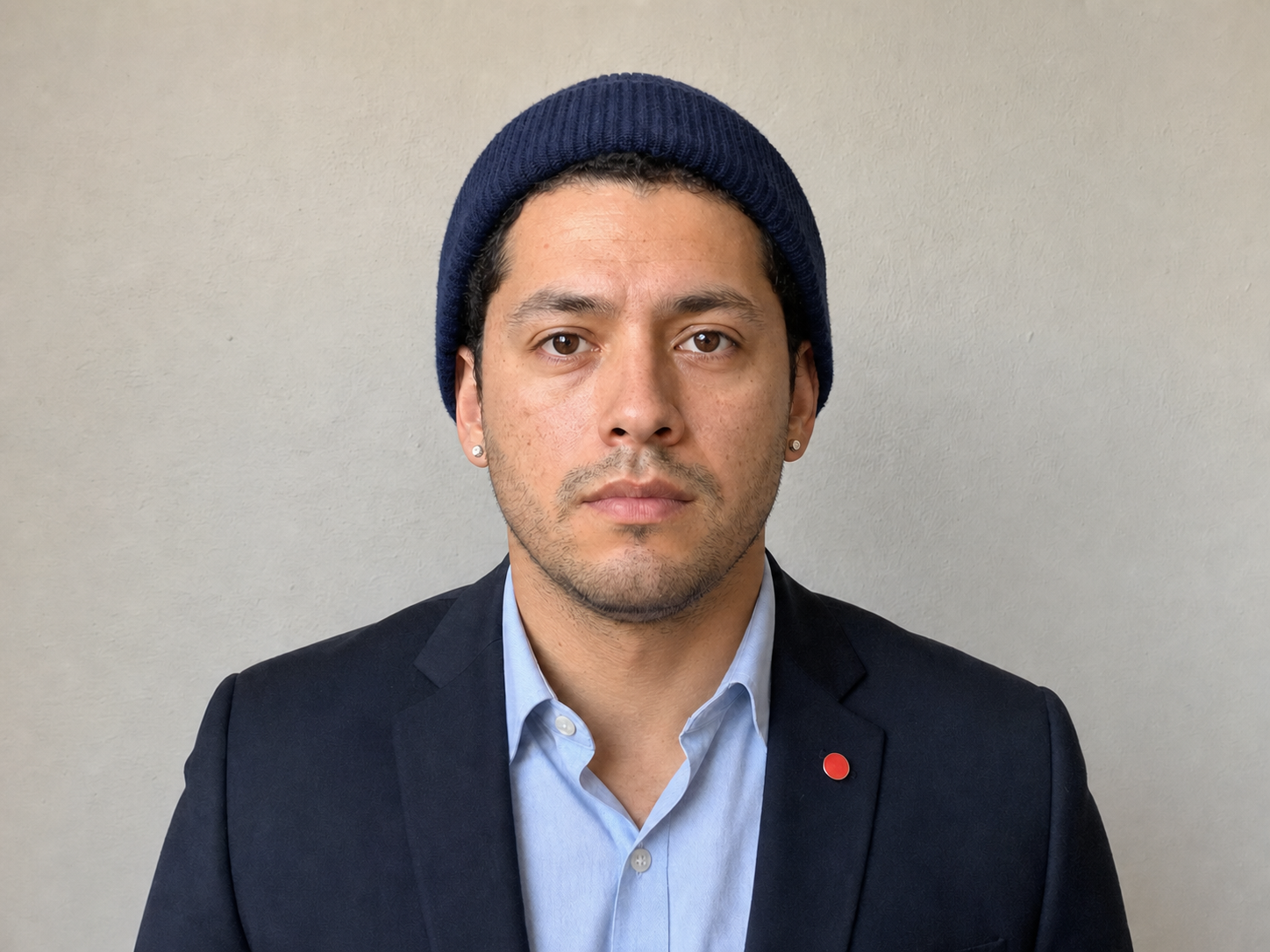 Même portrait après suppression du bijou de nez