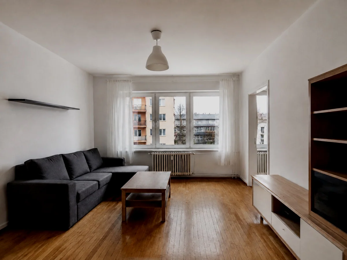 A less bright interior: Reduce the brightness of a room photograph.