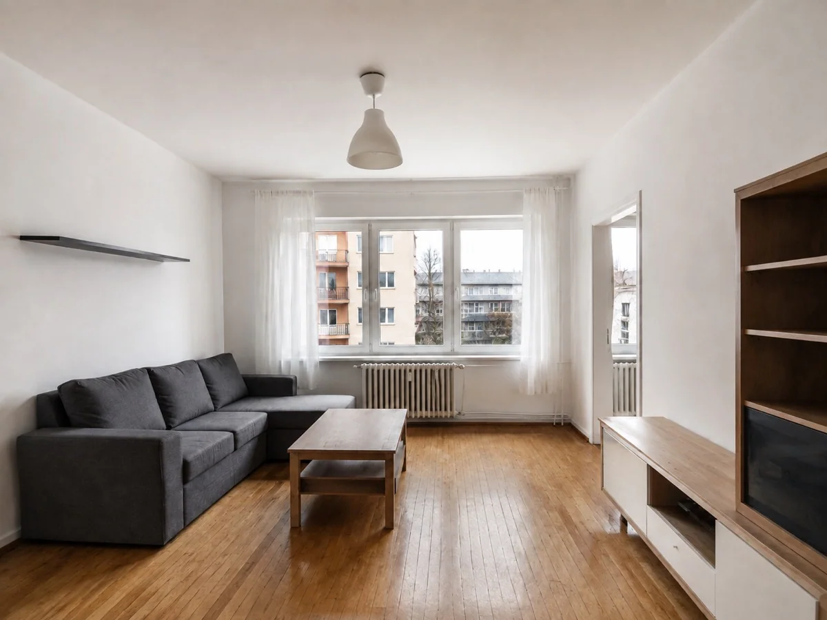 A less bright interior: Original. Keep the architecture, furniture and crop.